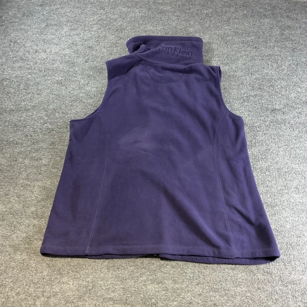 Calvin Klein Performance Mens Purple Fleece Full Zip Vest 3X PFSX9573 WD0 NEW